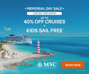 MSC Cruises Memorial Day Sale - Dollars Off + Kids Free - Special cruise offer